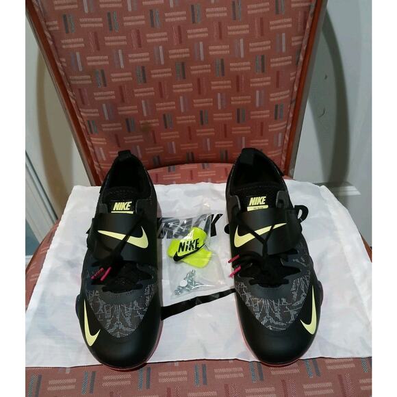 Nike Men's Size 9 Zoom PV Elite Pole Vault Spikes Black (AA1204-004) - Picture 1 of 8